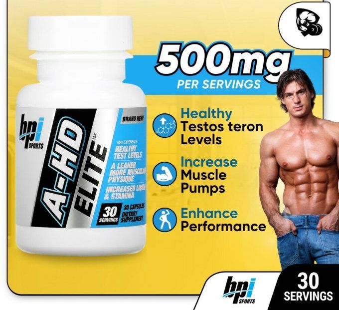 A-HD ELITE - Testosterone Booster & Estrogen Management - : complément alimentaire 100% VEGETAL, HAR