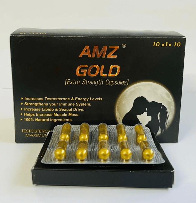 AMZ   GOLD     - PURE TRADITIONNAL HERBAL PREPARATION FOR  MEN  Aphrodisiaque vegetal homme  , lot 2
