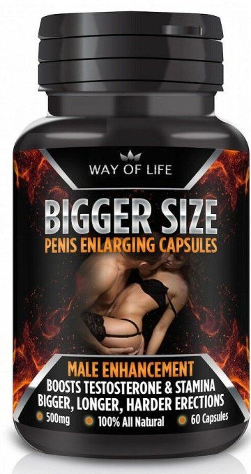 BIGGER SIZE - PURE BOTANICAL MEN PENIS ENLARGING CAPS :Erection/Taille Verge,2 caps veg. ARGENT,2025