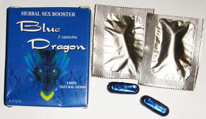 BLUE DRAGON HERBAL SEX BOOSTER : Aphrodisiaque & Stim. Sexuel,100% homme, FABRIQUE au JAPON, 2 caps