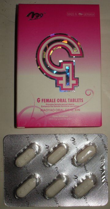 G-FEMALE ORAL TABLETS : aphrodisiaque, 100% VEGETAL 100% pour FEMMES,  LOT 2 tab veg, exp 2025.11