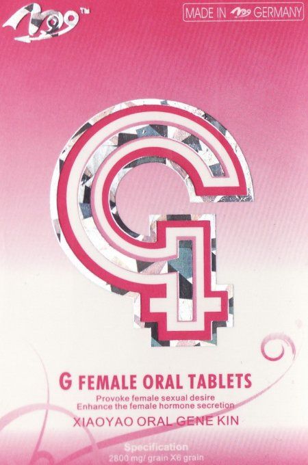 G-FEMALE ORAL TABLETS : aphrodisiaque, 100% VEGETAL 100% pour FEMMES,  LOT 2 tab veg, exp 2023.04
