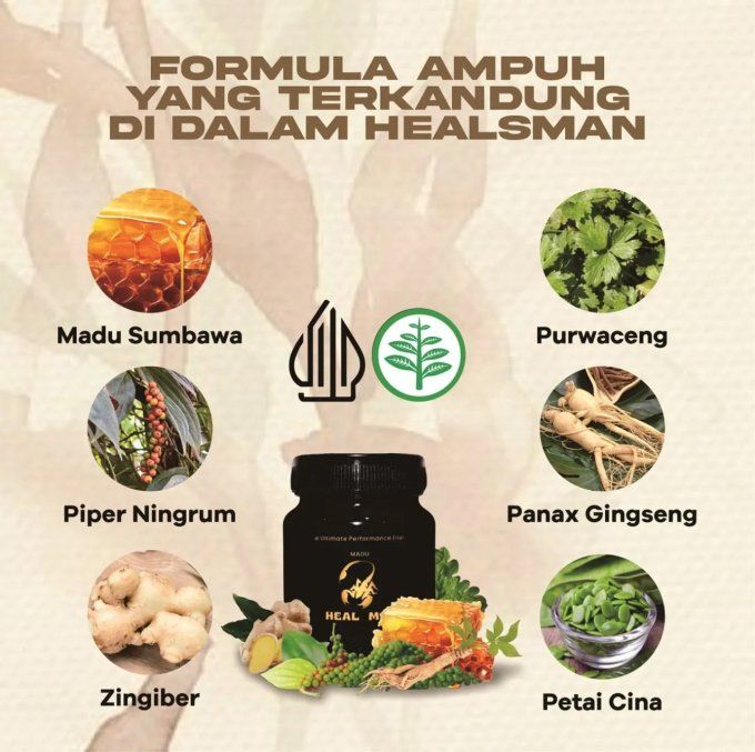 Heal Man HERBAL MALE FORMULA FOR PENIS SIZE : ERECTIONS ET TAILLE DE LA VERGE , Lot de 2 capsules 