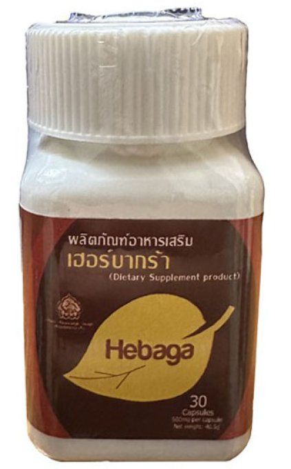 HEBAGA PURE HERBAL SEX DRIVE & STAMINA FORMULA MEN: Aphrodisiaq GINSENG BLANC/GINGEMBRE NOIR, 2 caps