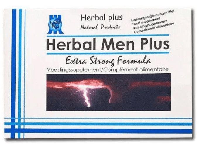 HERBAL MEN PLUS -EXTRA STRONG FORMULA:Aphrodisiaq, 100% Veg. SPECIAL HOMME,Fabriqué PAYS-BAS, 2 caps