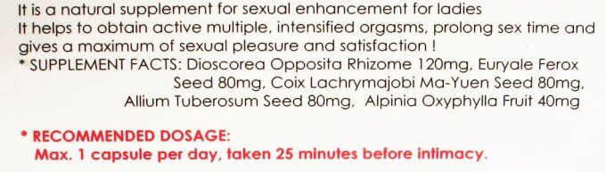 HERBAL WOMEN PLUS - EXTRA STRONG : Aphrodisiaque 100% FEMME , lot de 2 caps veg. rouge, exp 09.2025