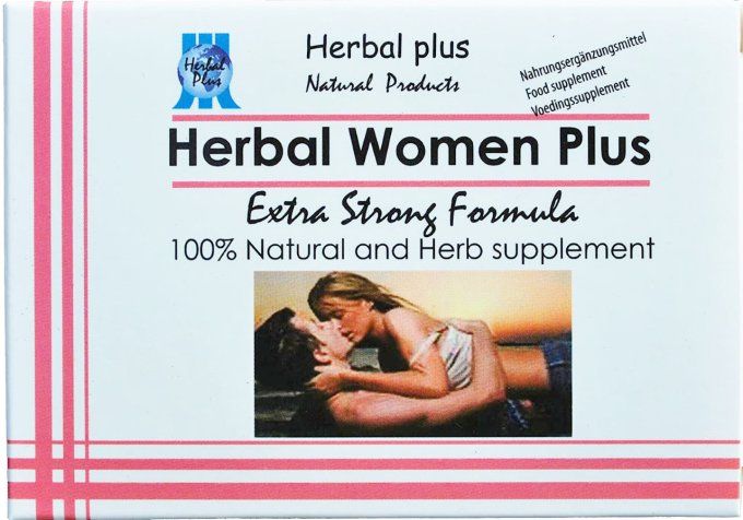 HERBAL WOMEN PLUS - EXTRA STRONG : Aphrodisiaque 100% FEMME , lot de 2 caps veg. rouge, exp 09.2025