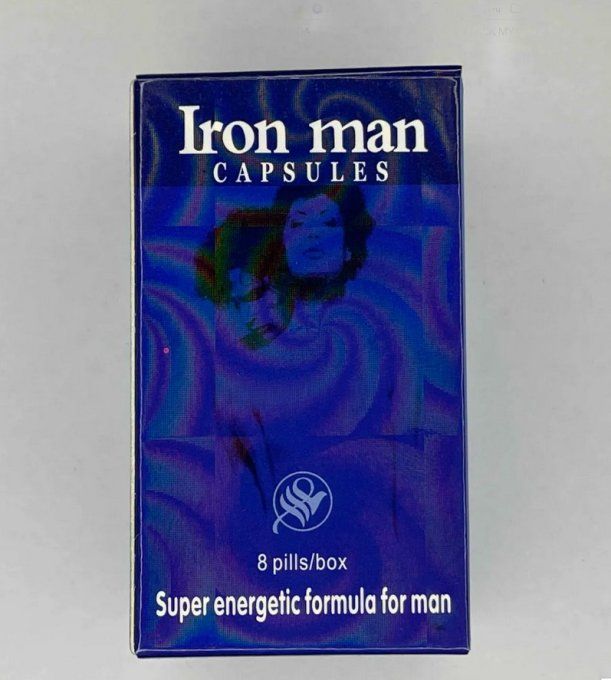 IronMan SEXUAL MALE ENHANCEMENT FORMULA  - PURE CHINESE HERBAL PREPARATION - lot de 2 caps  TRANSPAR