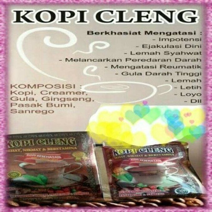 KOPI CLENG CAFE SEXUEL POUR HOMME / FEMME : stim.sex,  100% végétal, 1 sachet / 2 USAGES,EXP 12.2025