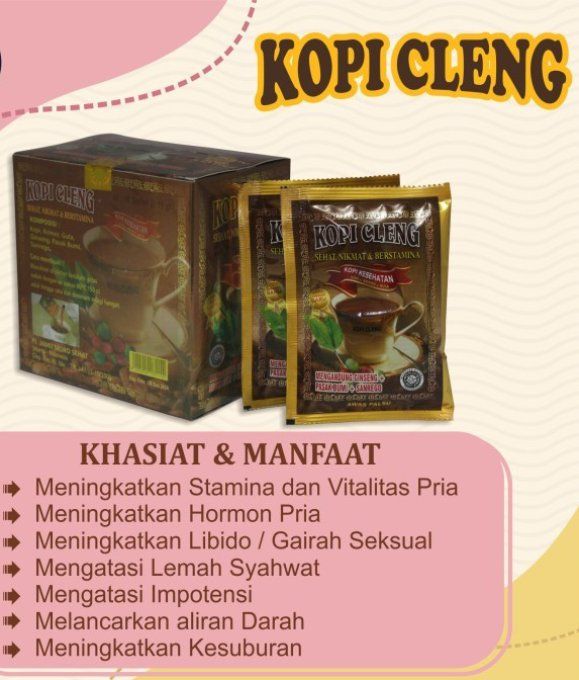 KOPI CLENG CAFE SEXUEL POUR HOMME / FEMME : stim.sex,  100% végétal, 1 sachet / 2 USAGES,EXP 12.2026
