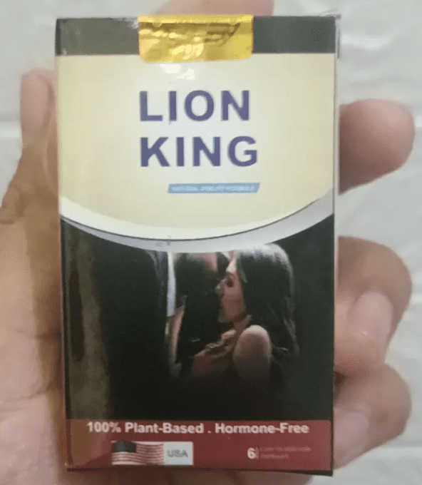LION KING pure plant based sexual stimulant for men : lot 2 caps  VEGETALES  blanches de 500mg 