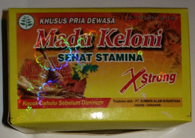 MADU KELONI X STRONG PURE BOTANICAL SEX FOR MEN & WOMEN : 1 Sachet LIQUIDE pour 2 usages,exp 2024.12