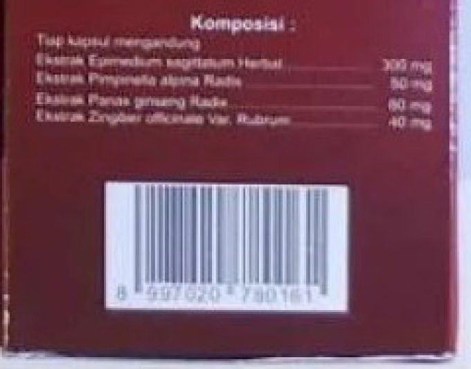 MAXIMAN  HERBAL PENIS SIZE FOR STAMINA AND PENIS SIZE ; lot 2 caps veg rouge, exp 2026.05