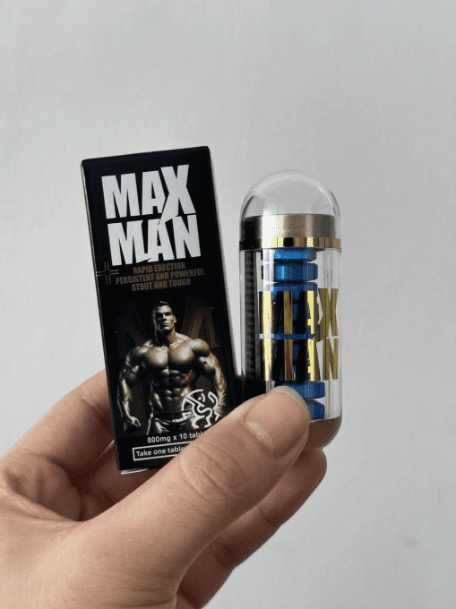 MAX MAN BLUE TABLETS EDITION :  pour hommes  adultes formules vegetale ; 800 mg par tablette BLUE 