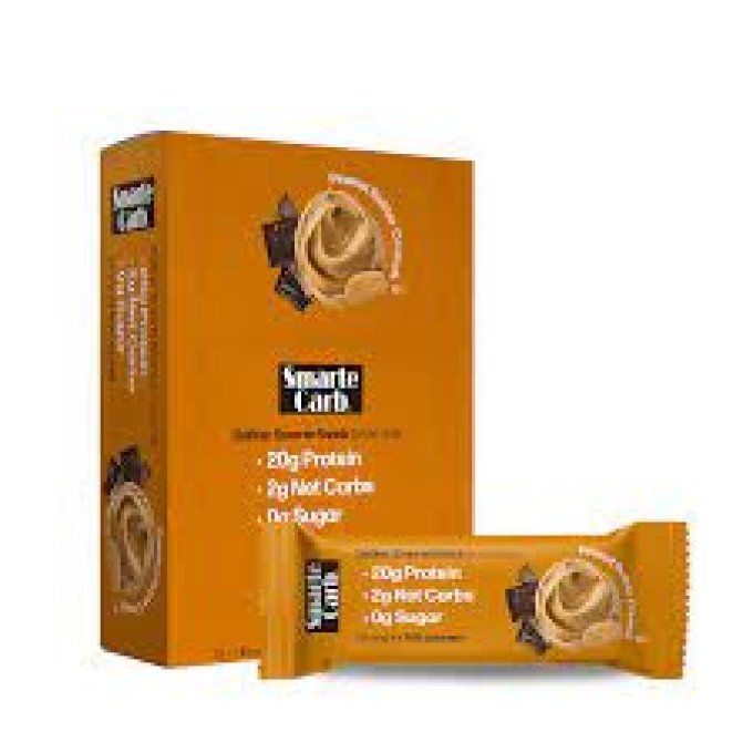 NUGO SMARTE CARB  BARRE PROTEINEE au SOJA ET RIZ SOUFFLES et CHOCOLAT : 20 grams proteines, 0 sucre