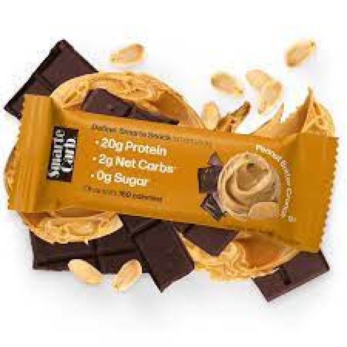 NUGO SMARTE CARB  BARRE PROTEINEE au SOJA ET RIZ SOUFFLES et CHOCOLAT : 20 grams proteines, 0 sucre