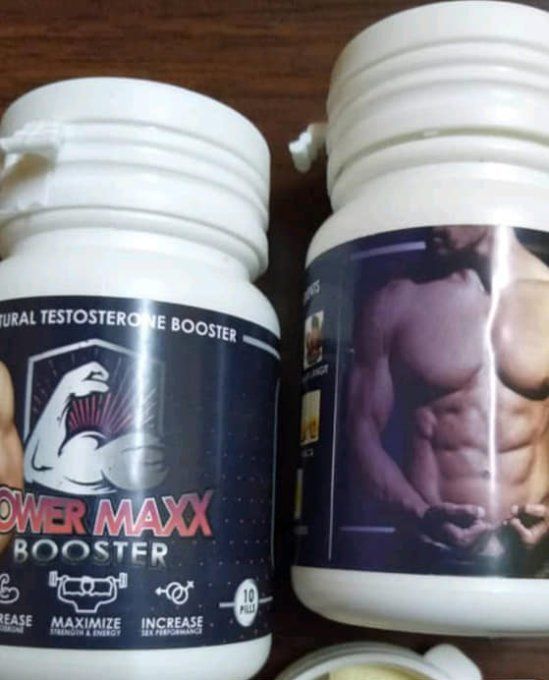POWER MAXX BOOSTER TABLETS: HERBAL SEXUAL FORMULA HOMME , LOT 2  TABS VEG. BLANCHE, EXP 2027.04