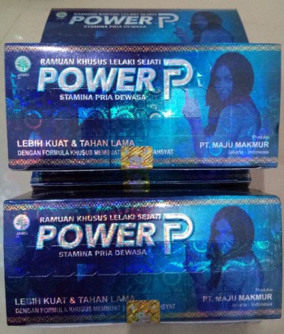  POWER-P ( ULTRA LONG HERBAL FORMULA MEN ):ERECTION & TAILLE VERGE, lot 2 caps veg. blue, exp 2025