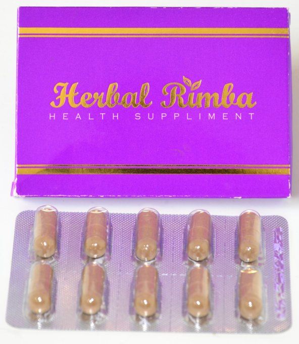 HERBAL RIMBA - : Aphrodisiaque  100% Végétal, pour HOMME Adulte,lot de  2 gélules VEG. , exp 2028.01