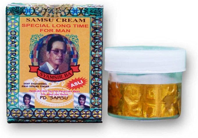 SAMSU CREAM : Creme VEGETALE pour Controle  Ejaculation, exp 04.2025, Pot de 5 ml/ 40 USAGES