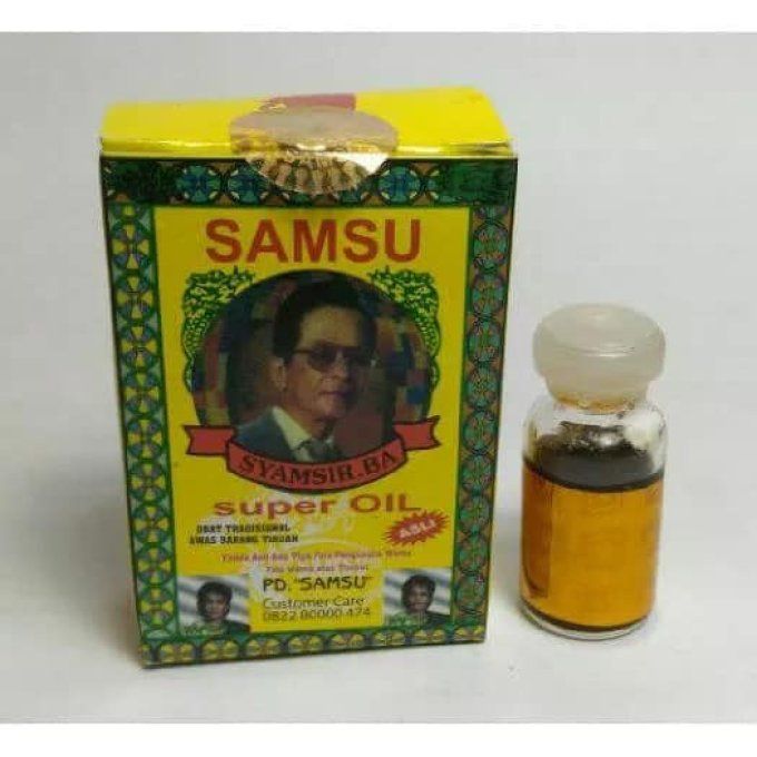 SAMSU SUPER OIL: LOTION  VEG. pour Controle Ejaculation,exp: 01.2024,FLACON 5 ML / 30 à 40 USAGES