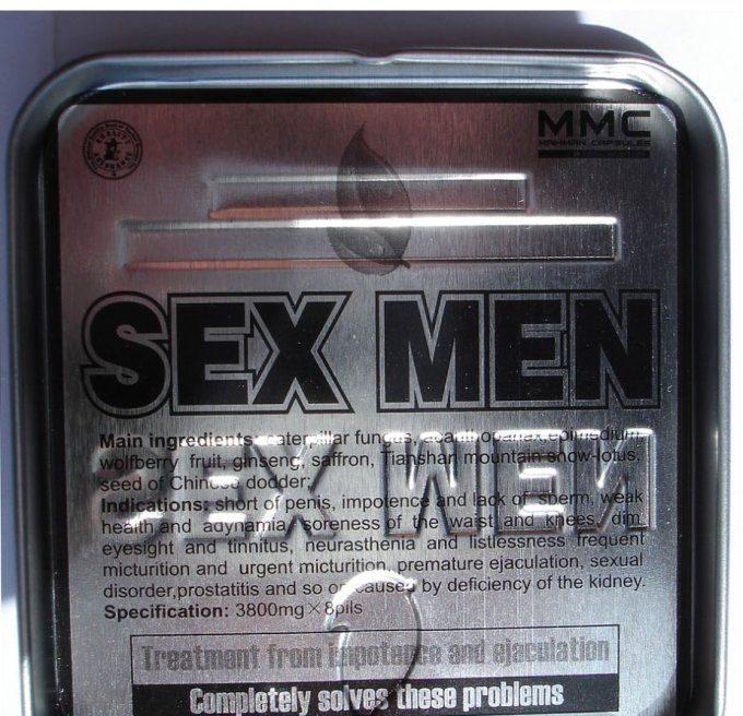 SEX MEN  HERBAL CAPSULES  FORMULA:aphrodisiaque 100% Vegetal,Homme, Special ERECTION/CONTROLE MOMENT