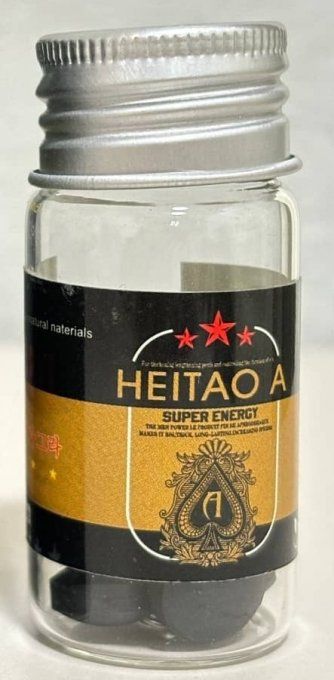 SUPER HEITAO  A  : HERBAL PENIS SIZE FORMULA  : 100% HOMME : lot de 2 tablettes vegetales noires