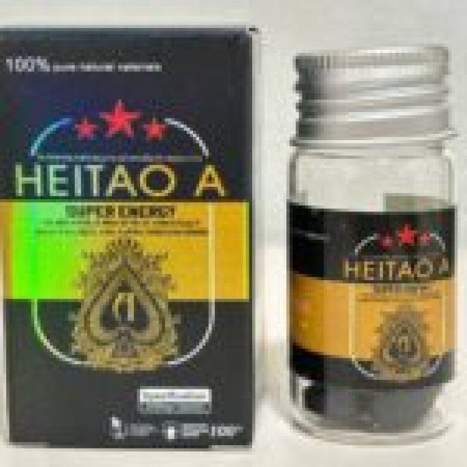 SUPER HEITAO  A  : HERBAL PENIS SIZE FORMULA  : 100% HOMME : lot de 2 tablettes vegetales noires