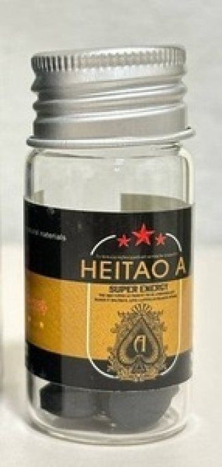 SUPER HEITAO  A  : HERBAL PENIS SIZE FORMULA  : 100% HOMME : lot de 2 tablettes vegetales noires