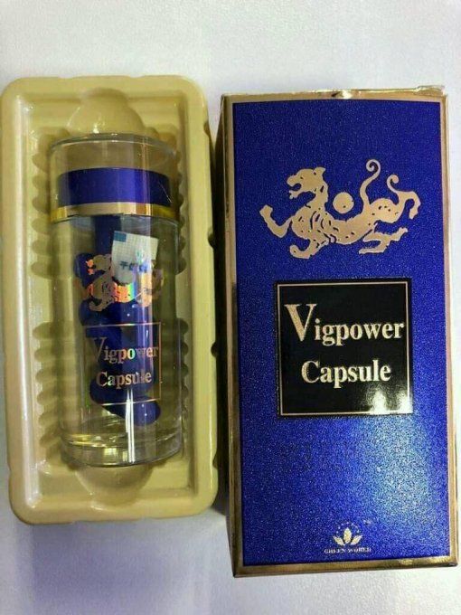 VIGPOWER PURE HERBAL LIBIDO AND PERFORMANCE FORMULATION FOR MEN : lot 2 caps veg BLUE 