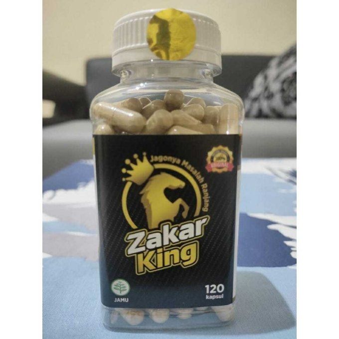 ZAKAR KING PURE INDONESIAN HERBAL SEX FORMULA FOR MEN : lot de 2 caps veg. transparentes , exp 2027.