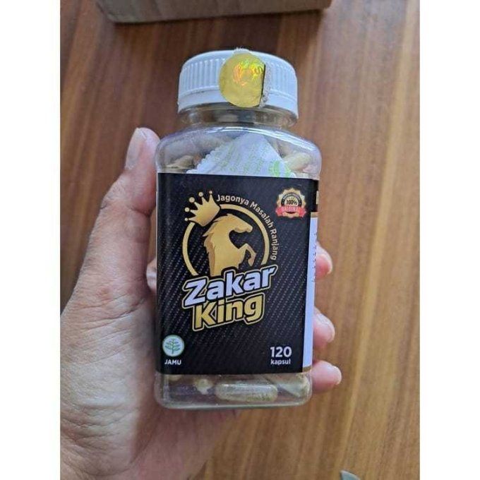 ZAKAR KING PURE INDONESIAN HERBAL SEX FORMULA FOR MEN : lot de 2 caps veg. transparentes , exp 2027.