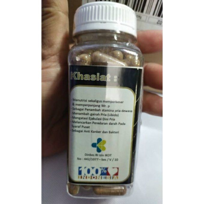 ZAKAR KING PURE INDONESIAN HERBAL SEX FORMULA FOR MEN : lot de 2 caps veg. transparentes , exp 2027.